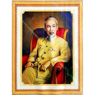 Tranh đính đá ! Bác Hồ ngồi ghế (40×50)