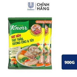 Combo 2 hạt nêm Knorr Thịt Thăn, Xương Ống Và Tuỷ 900g gói