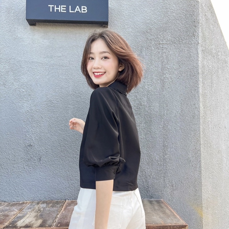 áo sơmi cổ xếp ly Elly clothing