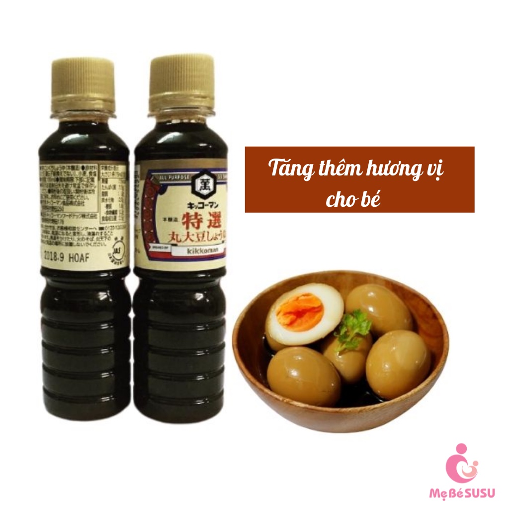 Nước Tương Kikkoman Nhật Bản Chai 100ml Cho Bé Từ 12 Tháng Tuổi [HSD T4/2024]
