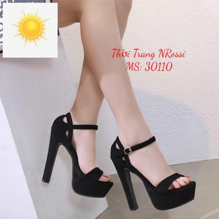 🚴🏇 ❤FREESHIP50K❤ Giày cao gót nữ NRossi đúp mũi gót vuông big size 40 41 42 43 🚴🏇