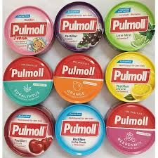 Zuckerfei Kẹo ngậm Pulmoll Pastillen Kirsch (Vị Cherry)   Hộp 50g / PULMOL / VIÊN NGẬM ĐỨC PULMOLL MÀU ĐỎ