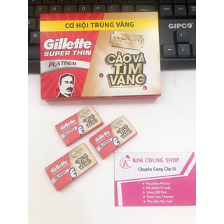 Hộp 100 lưỡi Dao Lam Gillet Super Thin Platinum
