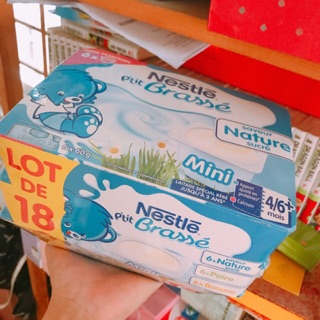 Mix Sữa chua nestle 4/6 tháng hương tự nhiên/chuối/lê