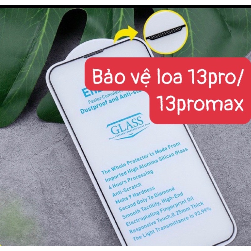 cường lực bảo vệ màng loa 13/13pro/13promax chính hãng kuzoom
