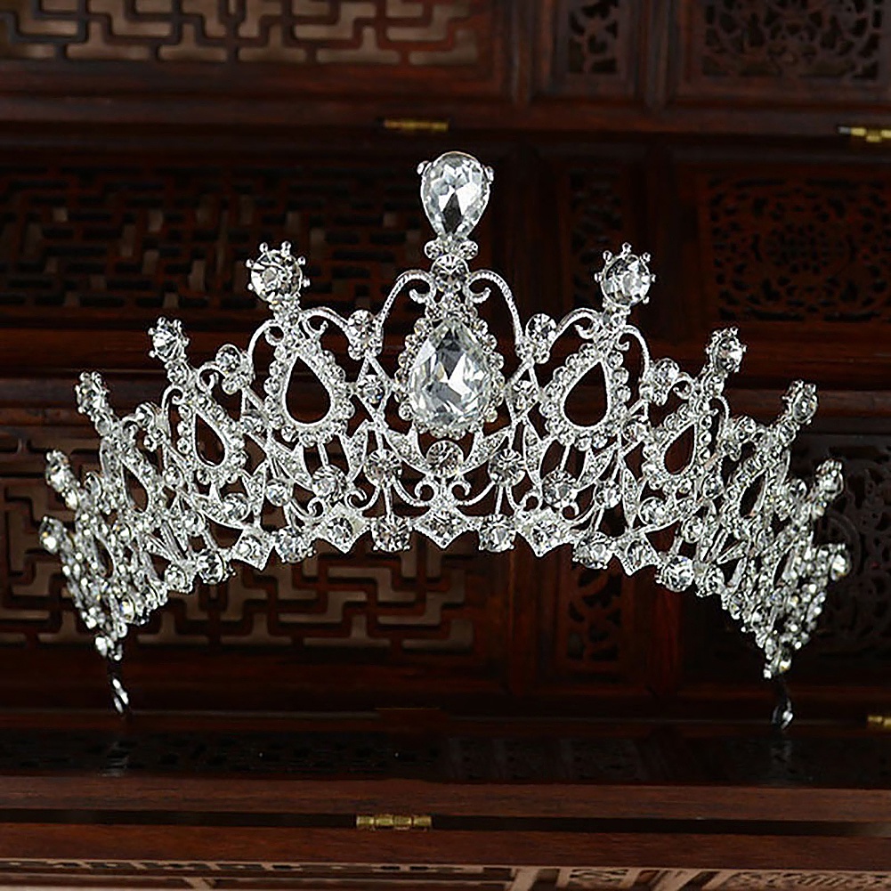 Vương miện cài tóc đính đá thời trang cho nữ