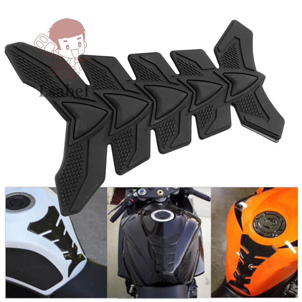 Tấm Đệm Bảo Vệ Bình Xăng Xe Mô Tô Hình Xương Cá 3d Sành Điệu