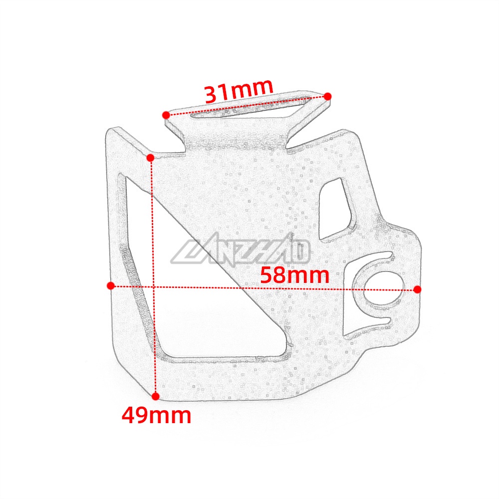 Ốp Bảo Vệ Bình Dầu Phanh Sau Dành Cho Xe Mô Tô YAMAHA MT03