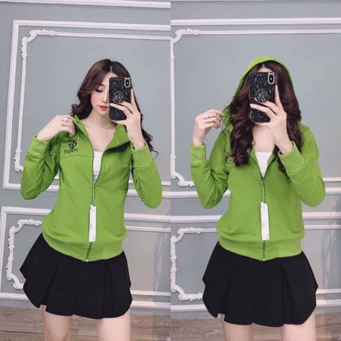 Áo khoác nữ thun da cá dài chống nắng thêu FC 💟