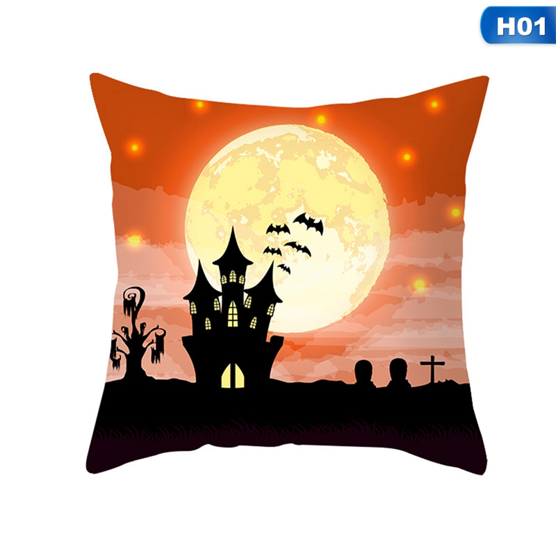 Vỏ Áo Gối Sofa Trang Trí Halloween 45x45cm