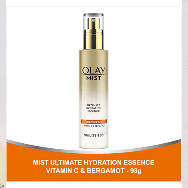 Xịt khoáng Olay Mist Ultimate Hydration Essence Energizing With Vitamin C & Bergamot