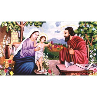 Tranh dán tường 3d hình Tiệc Ly Chúa Jesus, Gia Đình Thánh Gia