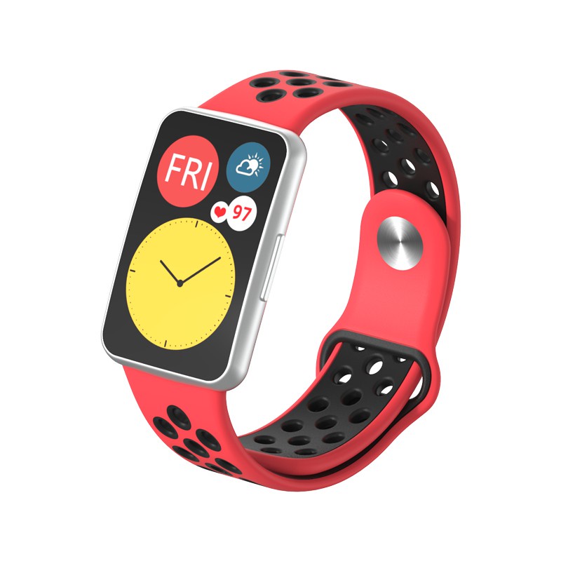Dây đeo silicone thoáng khí cho đồng hồ thông minh Huawei Watch Fit