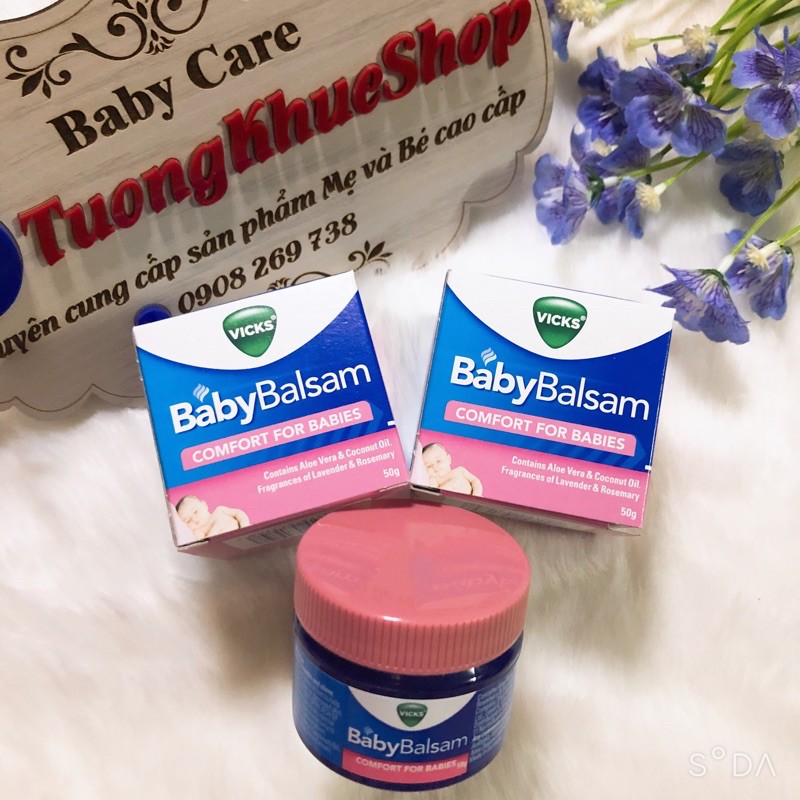 Date 2024 - Dầu bôi ấm ngực Vicks Baby Balsam