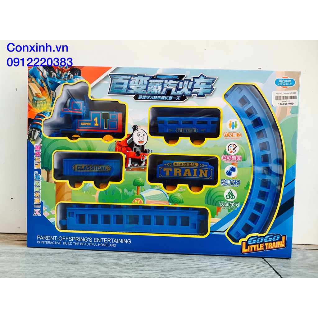 Bộ Đường Ray Tàu Hỏa Thomas 4 Toa