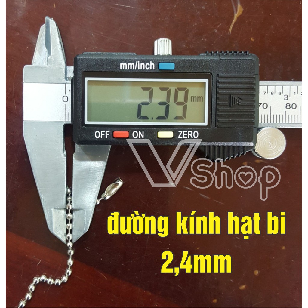 Dây chuyền xích bi, phụ liệu trang trí handmade. Gói 100gr