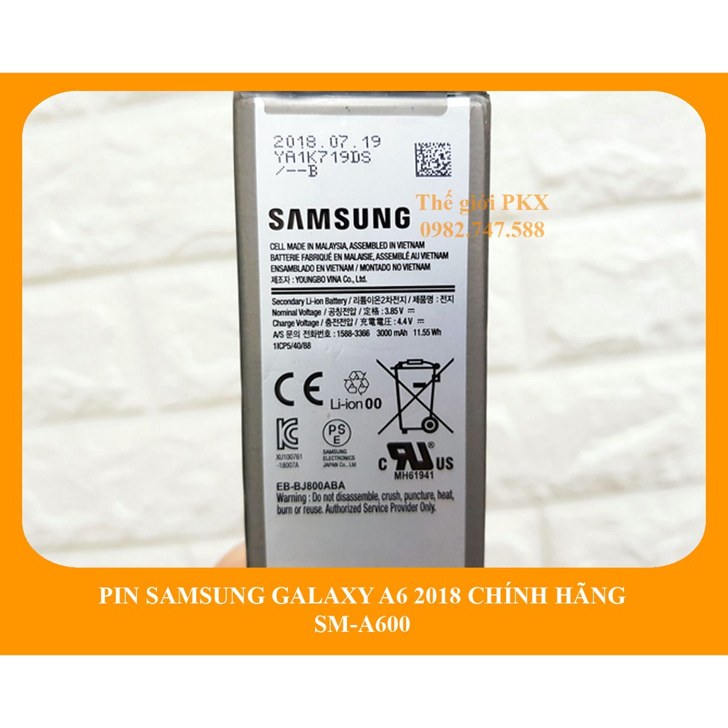 Pin Samsung A6 2018 chính hãng A600 | Phát hiện hàng giả đền 20 lần giá trị sản phẩm