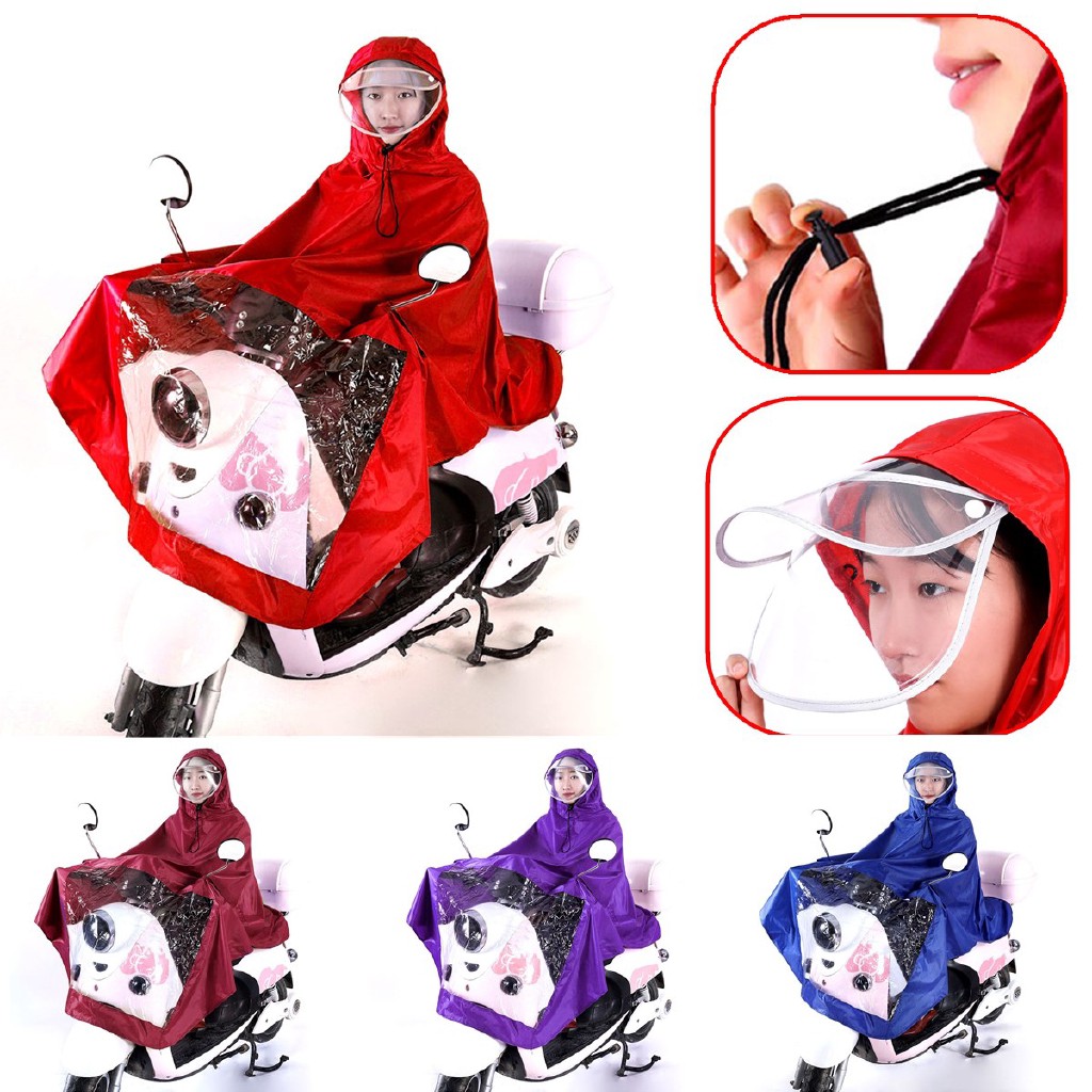 PL◇Unisex Outdoor Poncho Motorcycle Raincoat Breathable Rainwear Waterproof Coat