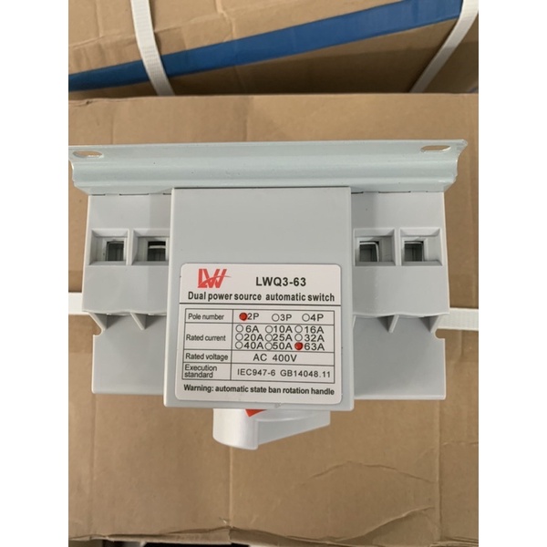Bộ chuyển nguồn tự động ATS 2P 63A LWQ3-63A