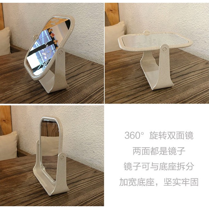 Gương để bàn xoay 360