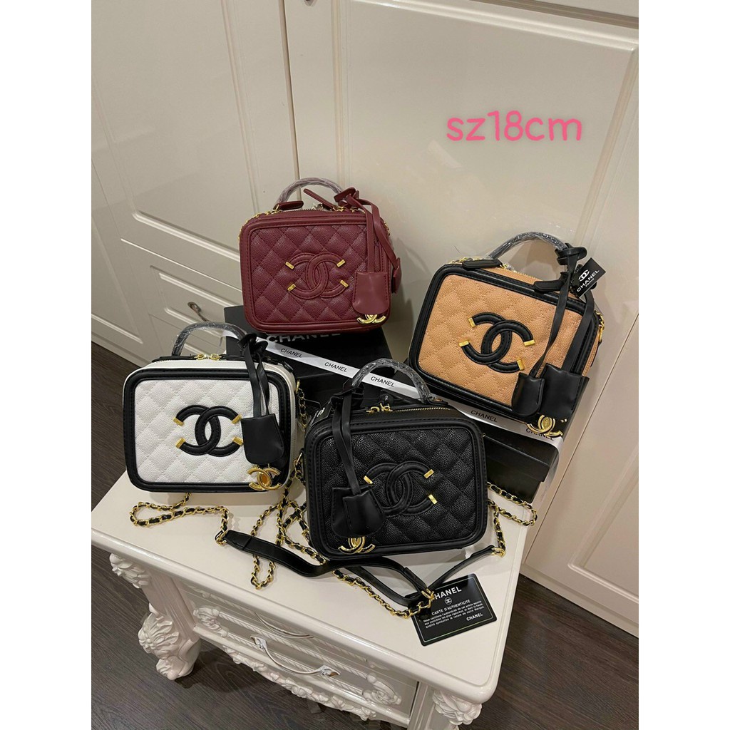 Túi Xách chan case SP dáng cốp mini dáng vuông Fullbox size 18 /Túi đeo chéo cốp Cha case SP size 18 Fullbox nguyên seal