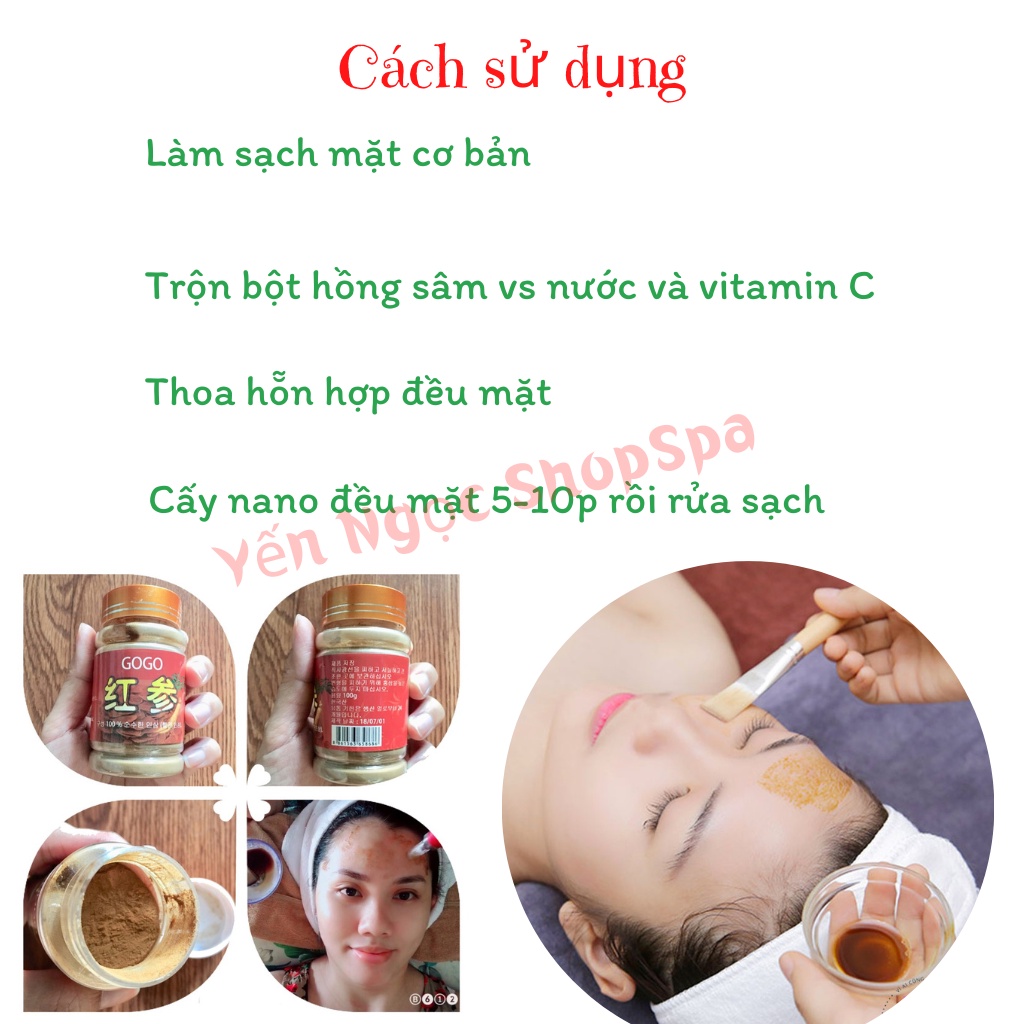 Bột hồng sâm Gogo cấy đẹp da | Hồng sâm Gogo Hàn Quốc