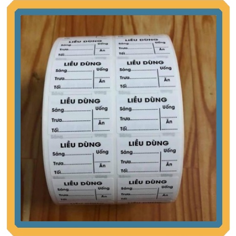 Tem chia liều dùng cho nhà thuốc