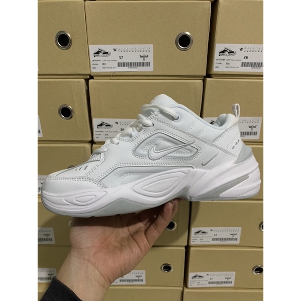 Giày thể thao nam nữ M2k full trắng