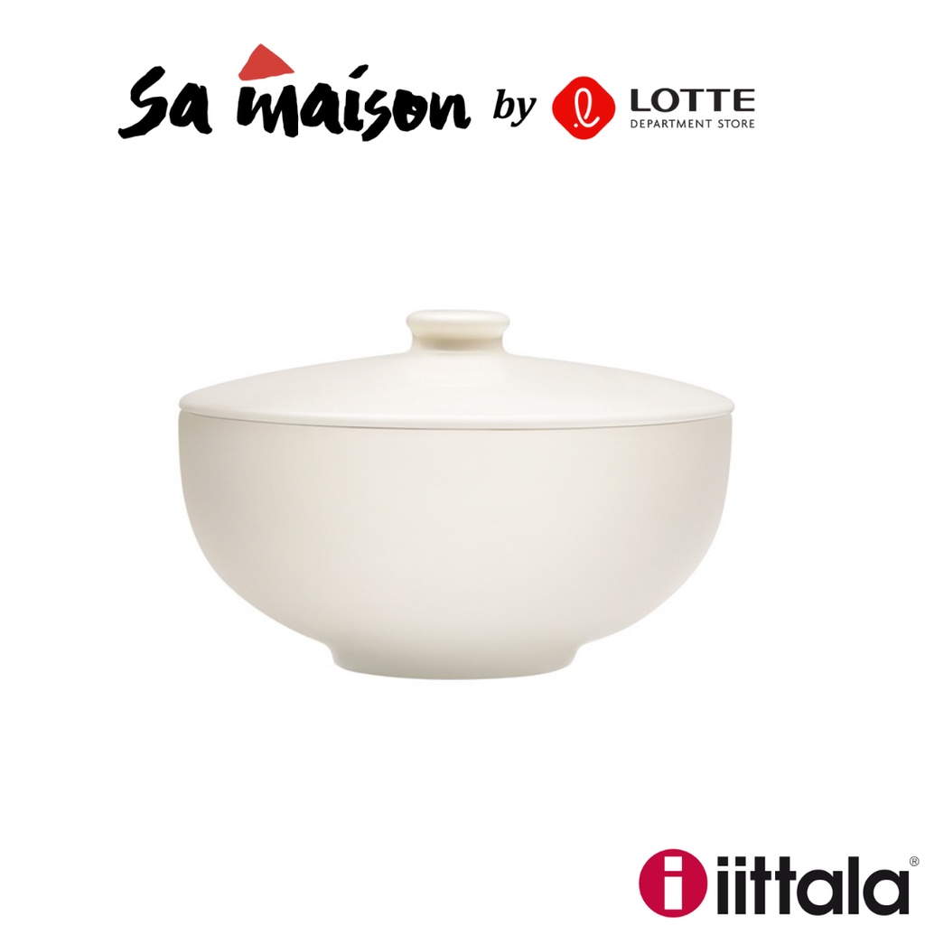 Bát súp có nắp màu trắng Teema Tiimi Iittala 800ml