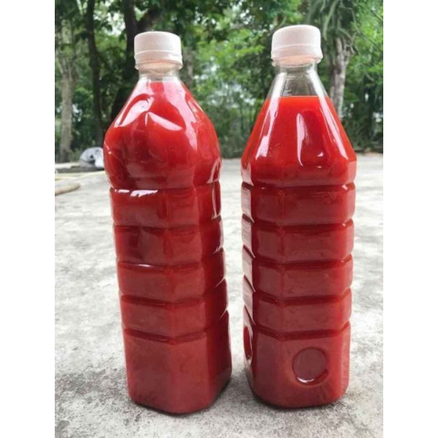 Nước ớt nguyên chất ép từ ớt Huế. 1 lít