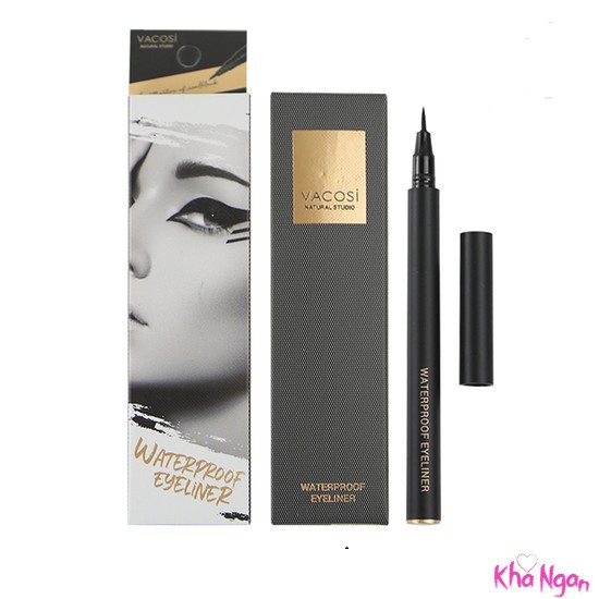 [New] Dạ Kẻ mắt nước không trôi Vacosi Waterproof Pen Eyeliner 5ml