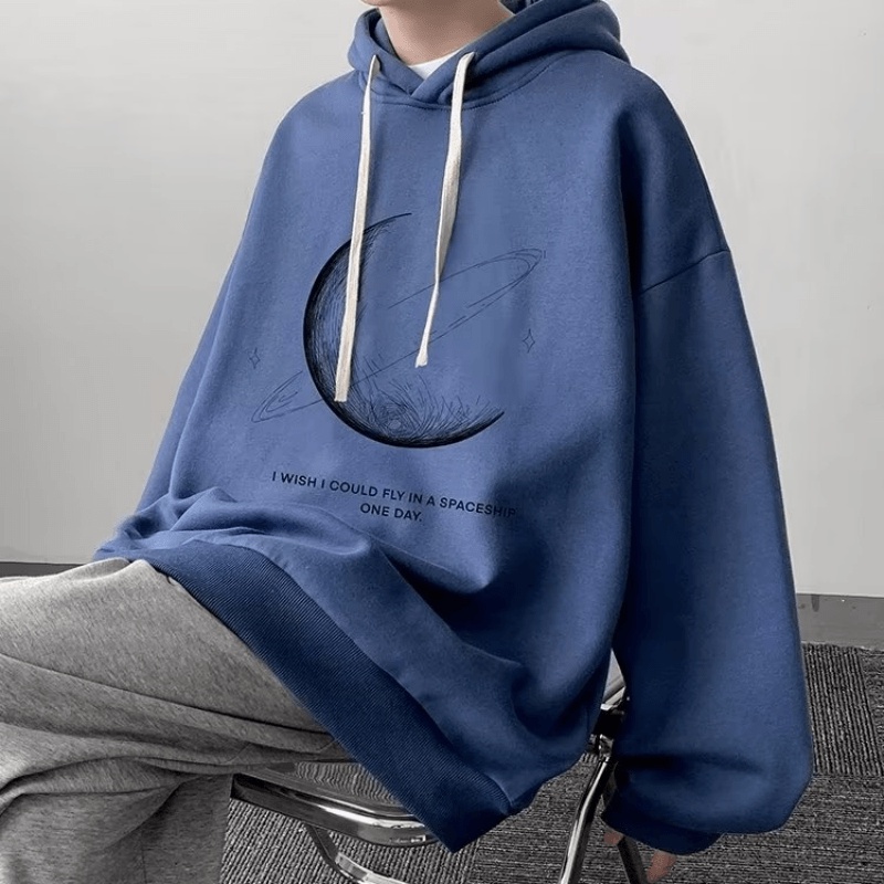 Áo hoodie Dáng Rộng In Chữ Phong Cách hip hop Hàn Quốc Chất Lượng Cao Cỡ M-5XL Thời Trang Cho Nam Và Nữ