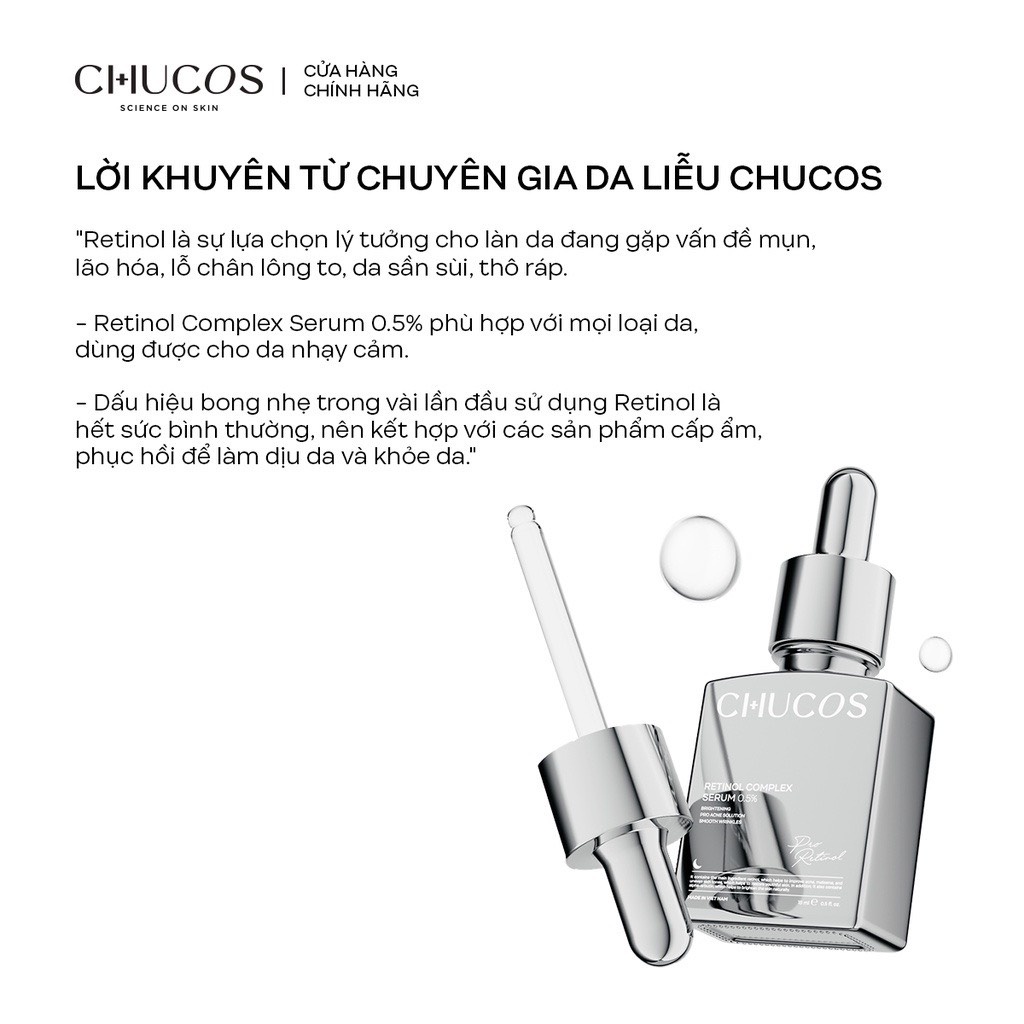 Tinh Chất Chống Lão Hoá Chucos Retinol Complex Serum 0.5% 30ml