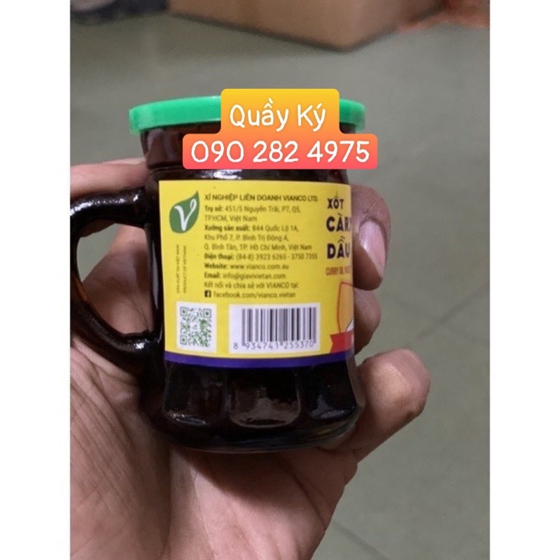 Hũ Xốt cà ri dầu Vianco , nhãn Đầu bếp Ấn Độ - Cà ry Việt Ấn 50g