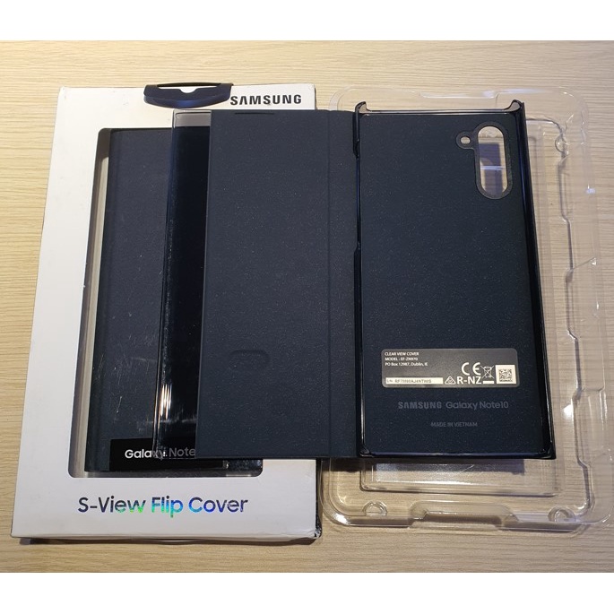 Bao da Clear View Samsung Note10 +Plus, Note 10 Chính hãng Samsung - New 100% - 2 màu Đen Trắng