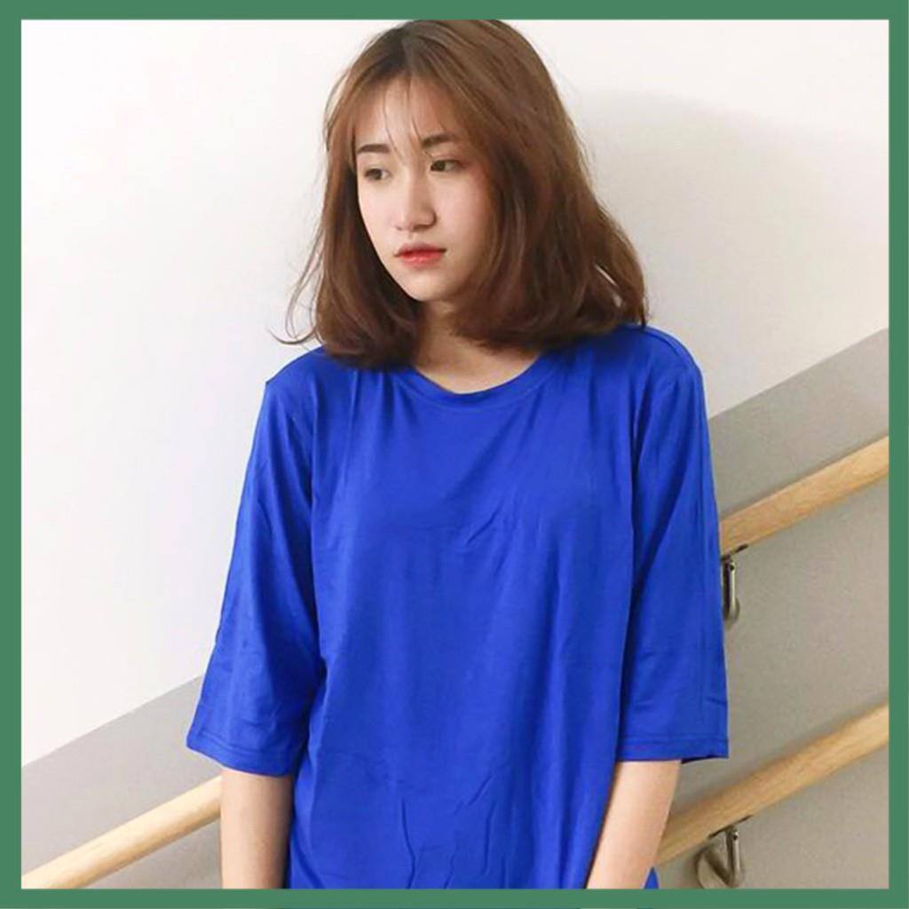 Áo Thun Tay Lỡ Trơn Basic Form Rộng Thời Trang Unisex Nam Nữ Nhiều Màu - La mode | BigBuy360 - bigbuy360.vn