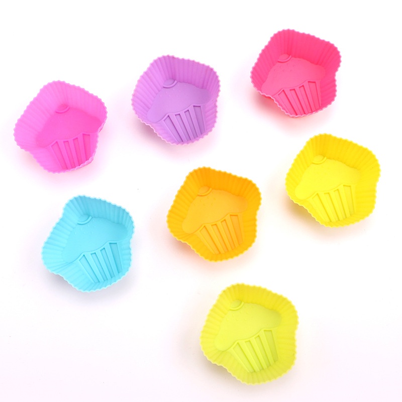 Khuôn Làm Bánh Bằng Silicone hình bánh Cupcake