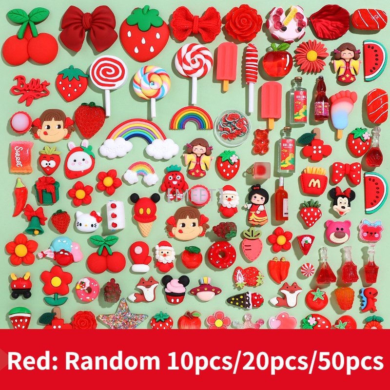 Set 10/20/50 Món Phụ Kiện Làm Trang Sức Hình Hoạt Hình Dễ Thương