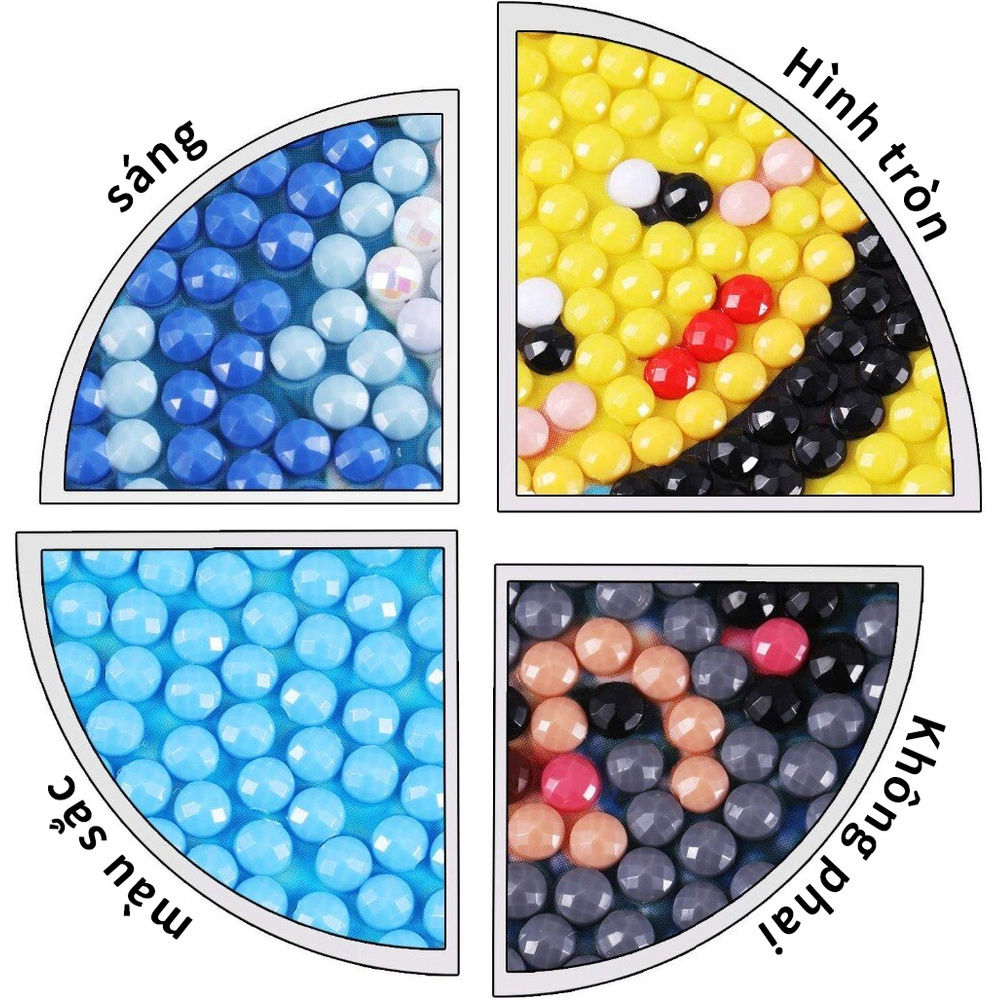 Bộ tranh đính đá 5D tự làm hình mèo 30×40cm