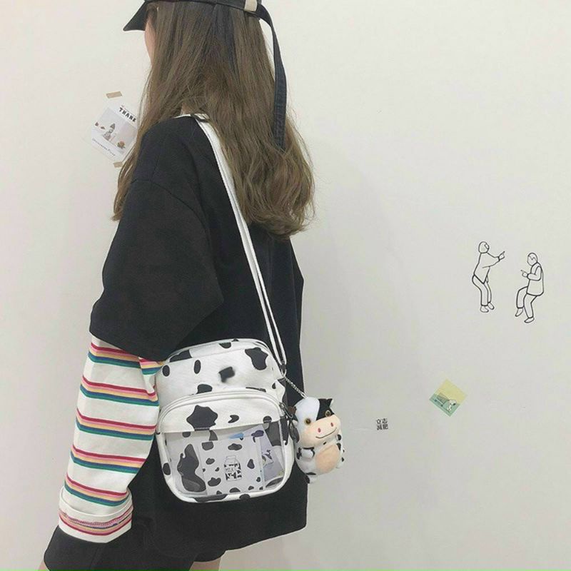 Túi Đeo Chéo Bò Sữa Phong Cách Hàn Quốc 🐄🐄