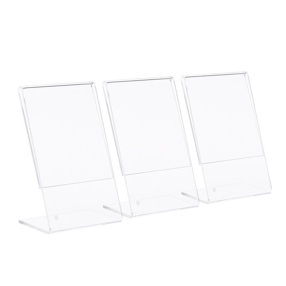 3" L-shape Acrylic Photo Frame Transparent Mini Stand for Fujifilm Instax Mini 8 8+ 70 7s 90 25 26 50s 9 SP-1 SP-2 Film