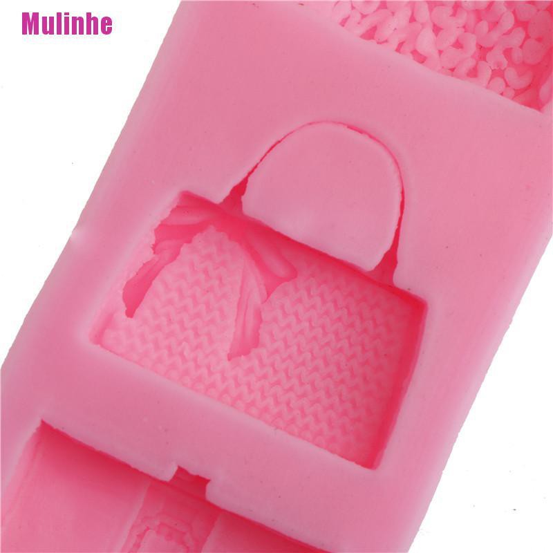 [Mulinhe] Khuôn Silicon Làm Bánh Kẹo Bánh Cupcake Túi Xách Phổ Biến