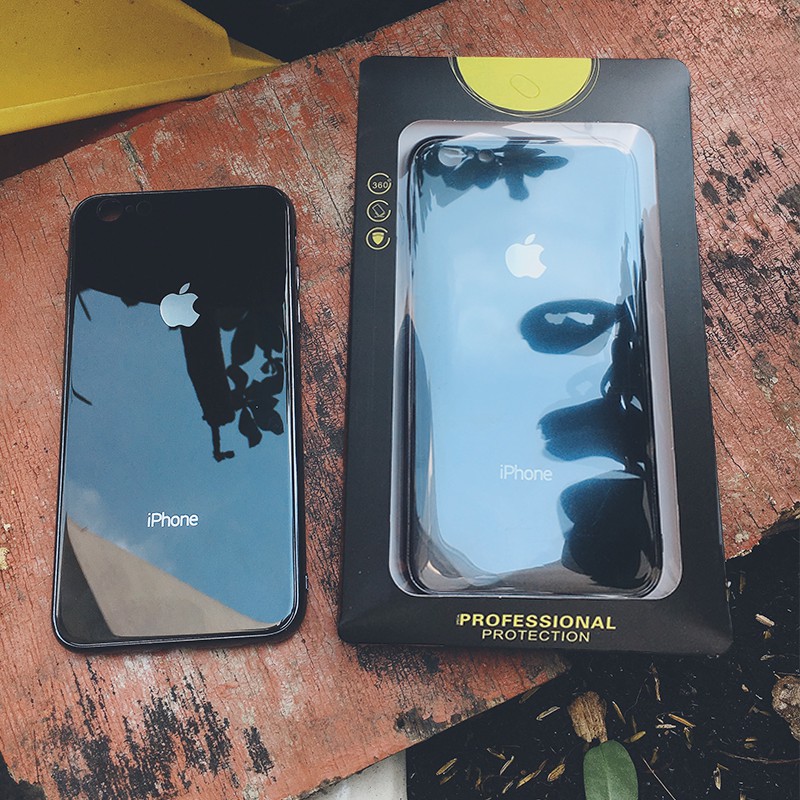 Ốp lưng kính cao cấp cho điện thoại iPhone IP6.6S, 6Plus.6SPlus, IP7.8, 7Plus.8Plus, X/Xs, XR, Xs Max | BigBuy360 - bigbuy360.vn