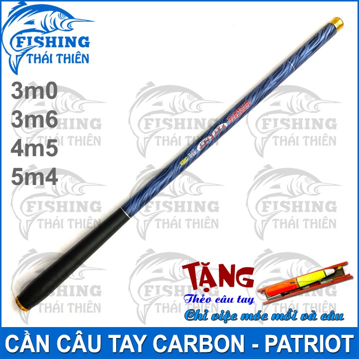 Cần câu tay Patriot Carbon 3m0 / 3m6 / 4m5 / 5m4