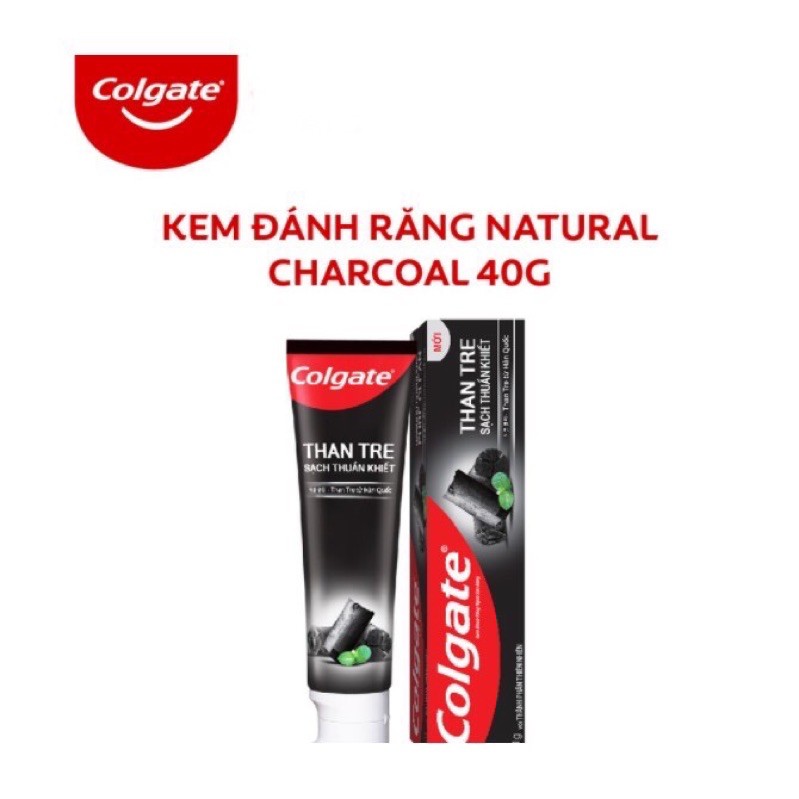 Kem đánh răng Colgate than tre Bamboo Charcoal - MaxFresh Trà xanh tuýp nhỏ 35g - 40g