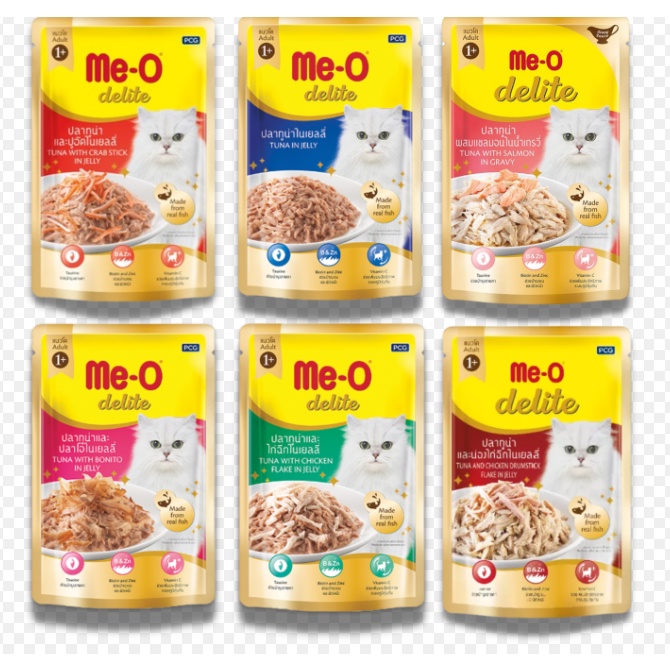 Pate dinh dưỡng Me-O Delite cho mèo gói 70g
