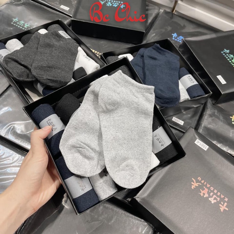 Hộp 10 đôi Tất nam chống hôi chân, khử mùi, tất chống thối cổ ngắn/cổ cao BC_CHIC LINGERIE