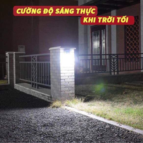 Đèn cảm ứng hồng ngoại năng lượng mặt trời Solar Sensor Wall light 20 bóng LED siêu sáng (màu Đen)