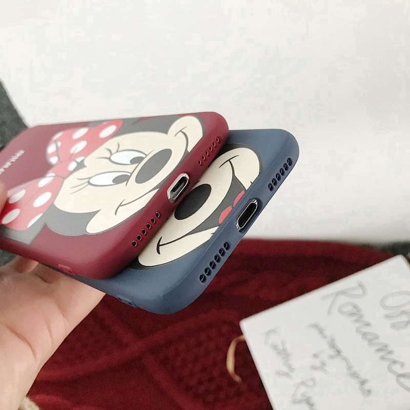Ốp Điện Thoại Tpu Mềm Hình Chuột Mickey Minnie 3d Cho Iphone 11 Pro Max Xr Xs Max Se2 I6 7 8plus