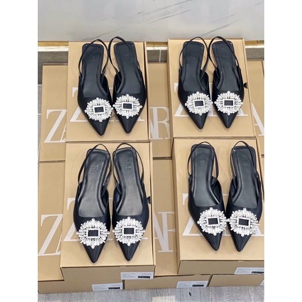 Giày nữ giày min đế bệt bít mũi kiểu dáng slingback thời trang siêu tôn dáng chân và dễ phối đồ